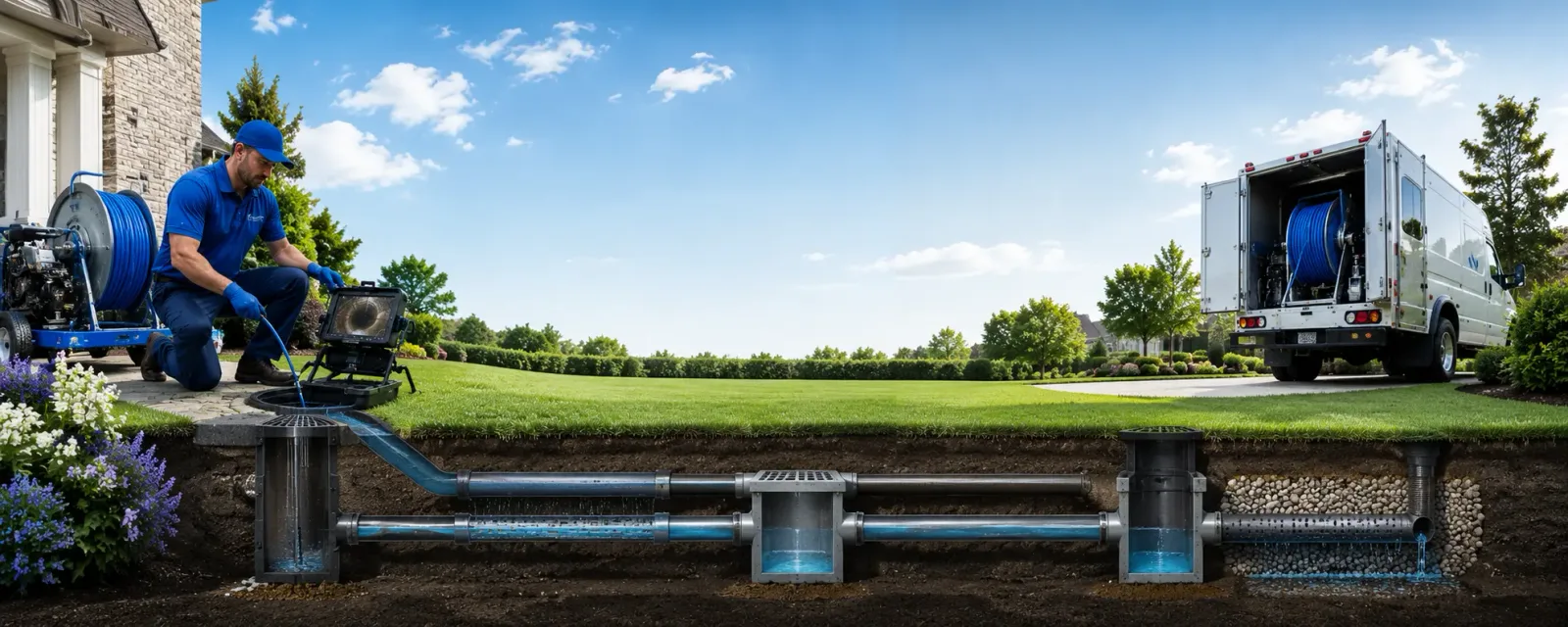 Outdoor drain cleaning information for Burr, NE